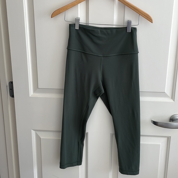 lululemon athletica Pants - 🍋 lululemon align capri leggings, olive green, size 6 (small)